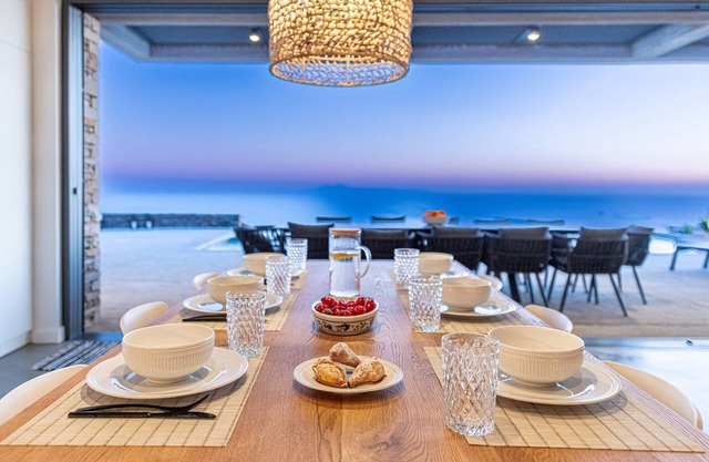 Dazzling Andros Villa | Villa Mimosa | 5 Bedrooms | Saltwater Infinity Pool.