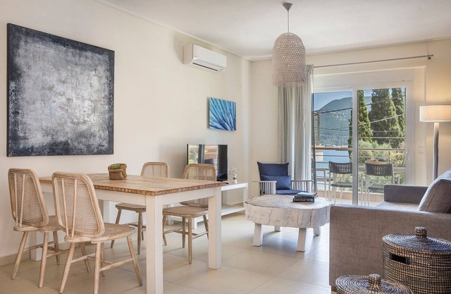 Deluxe Kefalonia Apartment | Apartment Myrtillo | 1 Bedroom | Pool | Sea View.