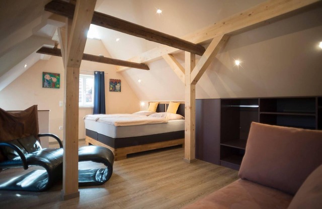 Der einstige HEUSCHOBER in der Hofstallung, 2-geschossiges Deluxe-Maisonette-Apartment