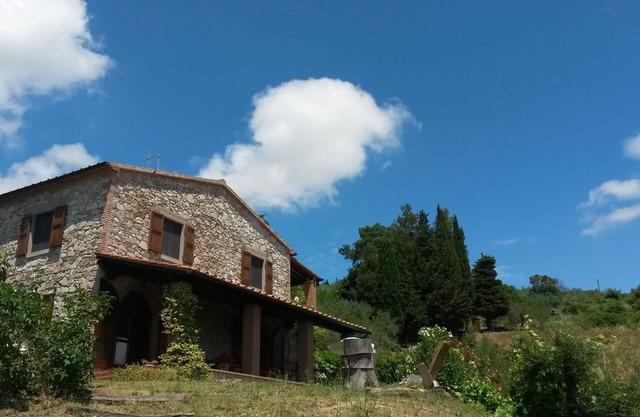 detached quiet country house with large terrace and great views