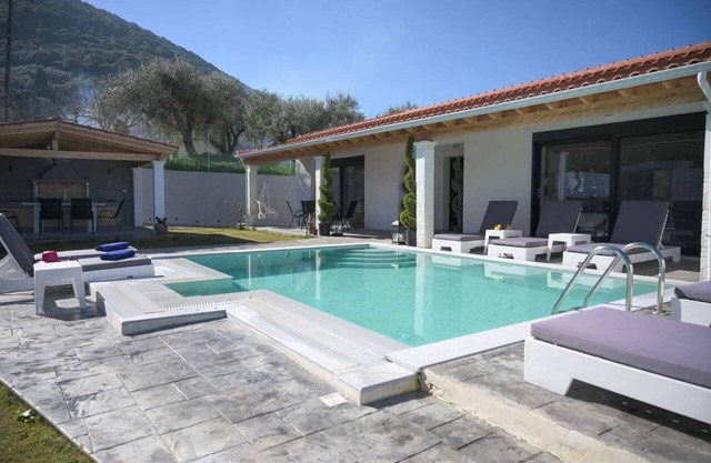 'Diamond Luxury Villa Corfu' with Mountain View, Pool & Wi-Fi