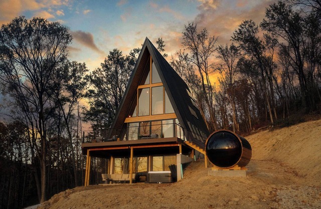 Diamond View PA: A-Frame~Hot Tub~Sauna~Panoramic Mountain Views