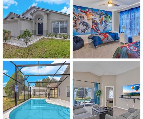 Disney Themed House Free Heated Pool close Disney 5br 9bd