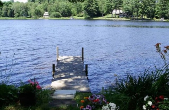 Dock, Deck and patio on the lake.