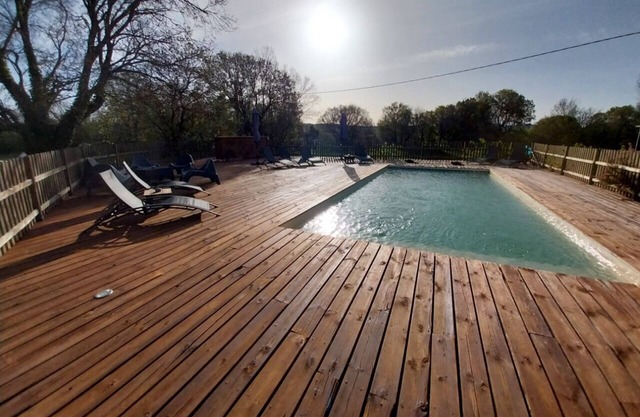 Domaine 32 or 42 beds with reception room and heated pool!