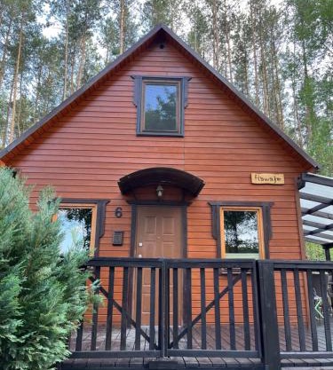 Domek całoroczny HAWAJE nad jeziorem Kazub