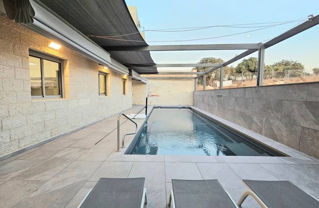 Double aqua suite with a heated private pool