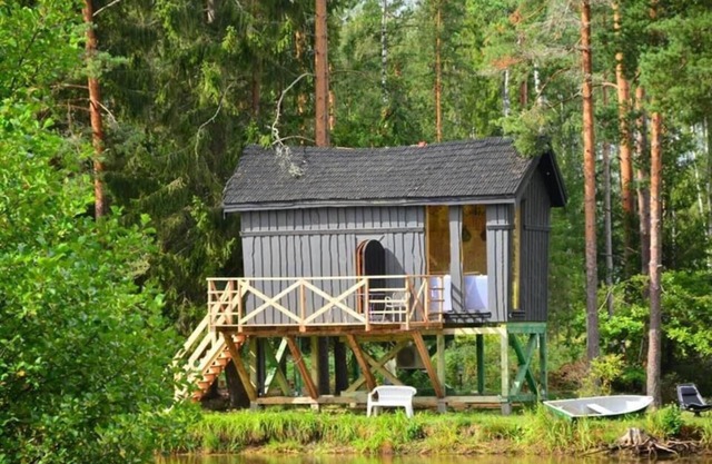 Dragon house in the tree. Sauna/Hot tube.