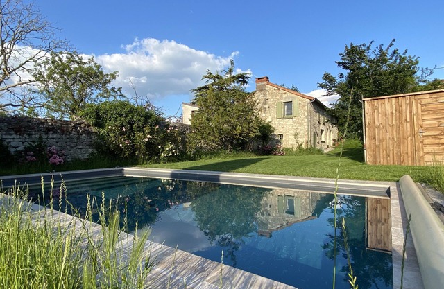 Dream house with swimming pool surrounded by vineyards