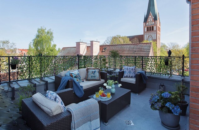 Duplex with roof terrace in a real fire tower