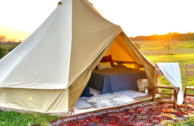 [Eclipse Amenities Included]142 Acre Ranch Glamping Tent