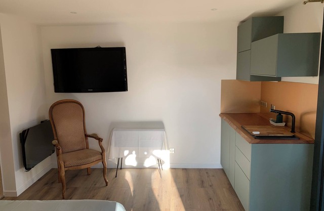 Eco Studio with breakfast and terrace 17km from central Paris