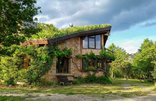 Ecological house in the middle of nature
