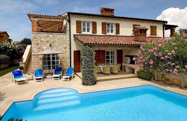 Elegant villa with private swimming pool in a quiet village near Porec