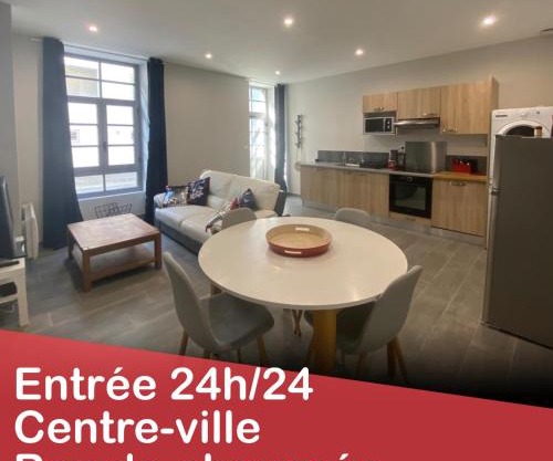 "En Roue Libre" 45m2 au calme centre-ville rez-de-chaussée