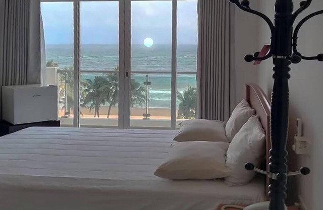 Enjoy a beautiful sunset from your ocean-view bedroom.