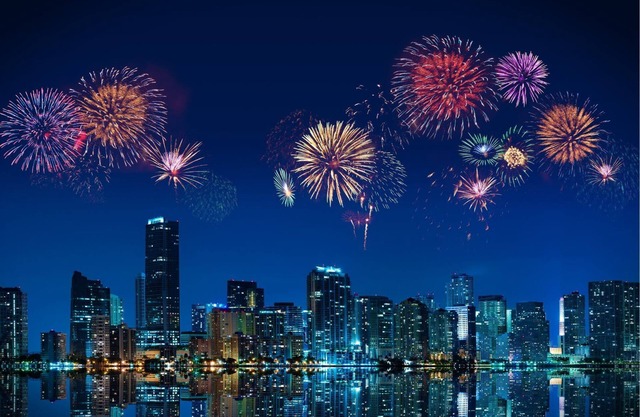 Enjoy bay views, sleek design, and free parking in Brickell.