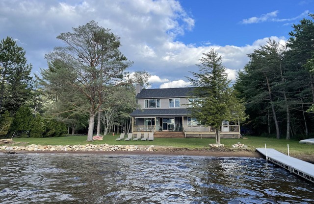 Enjoy Stunning Adirondack Sunsets From Our Large Lakefront House