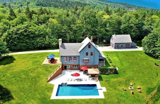 Escape in Rural Vermont! 2 Homes SaunaPool, Hot Tub, Game House Mountain Views.