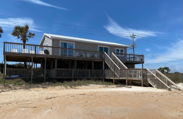 Escape to the Beach! Home is directly on beach! Come play in the sand and surf!