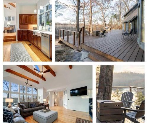 Exclusive Wooded Chalet w Magnificent River Views