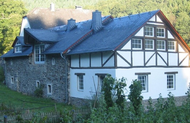 Exclusively renovated, romantic, old mill with a wooden water wheel
