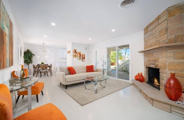 Fab Mid Century Cathedral Cove Pool Home with Stunning Mountain Views