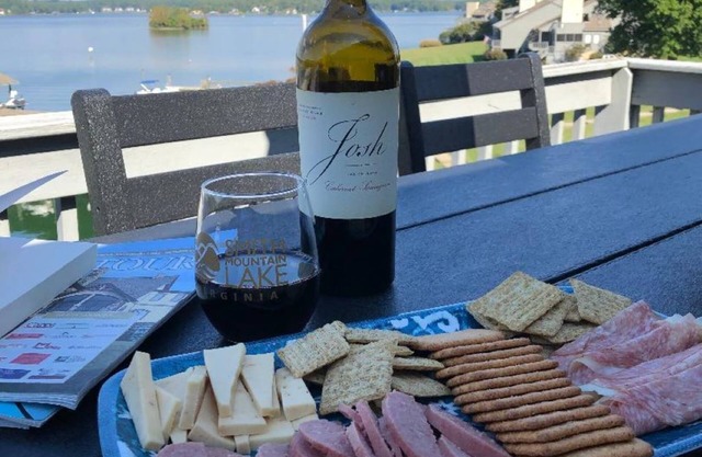 Fall at the lake is beautiful, take it in at Birds Eye View at Bernard's Landing