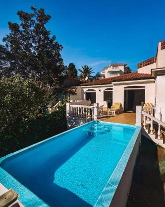 Family villa Casa KuKa I wonderful terrace with saltwater pool and BBQ area I beach in walking distance I pets welcome