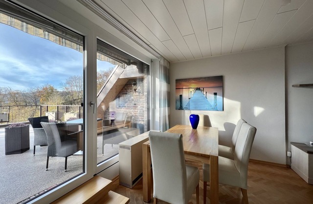 Fantastic maisonette apartment on a south-facing slope above the Rursee in Woffelsbach