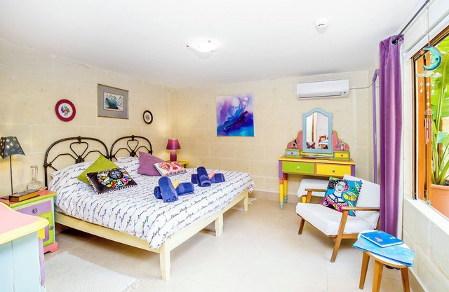 Fantasy Suite in a 400-year-old self-catering rural villa with a communal pool