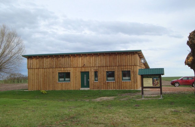 Ferienhaus "zur Trapperstation" in Dörflicher Natur mit Terrasse
