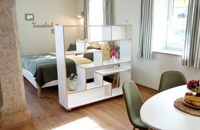 Ferienhof Gräfe - Apartment "Spring meadow" with terrace, pool & sauna