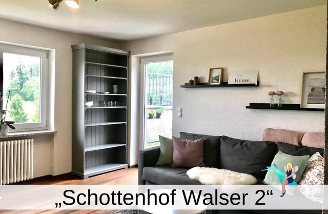 Ferienwohnung Schottenhof Walser 2 - Alleinlage im Grünen mit Panoramablick