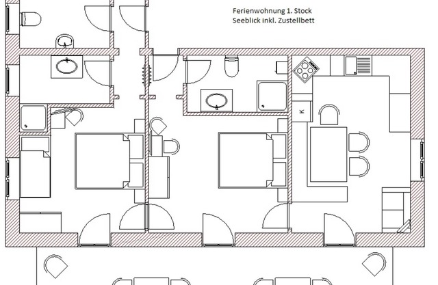 Ferienwohnung Seeblick 1. Stock - Pension Winter Am Irrsee