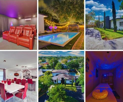 Flamingo House with Cinema, Pool & Chill Area