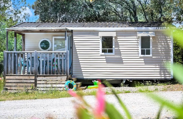 Flower Camping le FONDESPIERRE * - Mobile home comfort - 28 m2 (2 bedrooms - air conditioning - TV) 5 people