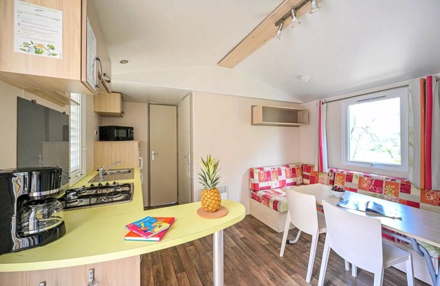 Flower Camping le FONDESPIERRE * - Mobil-home COMFORT - 26m2 (2 bedrooms + air conditioning + tv) 4 people
