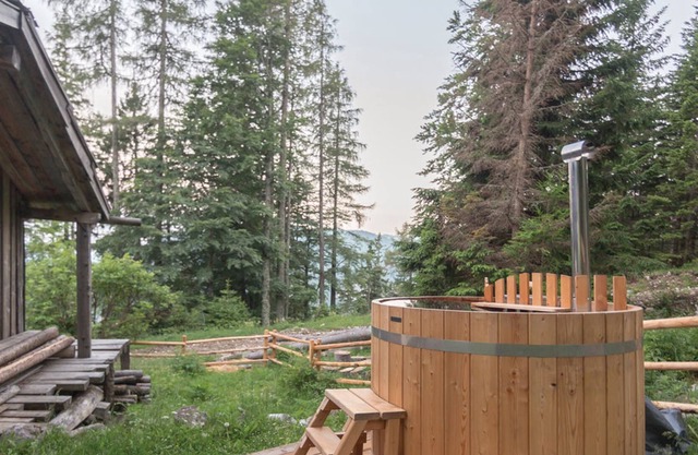 Forest Hut Podvežak With Finnish Tub, Luče, Slovenia