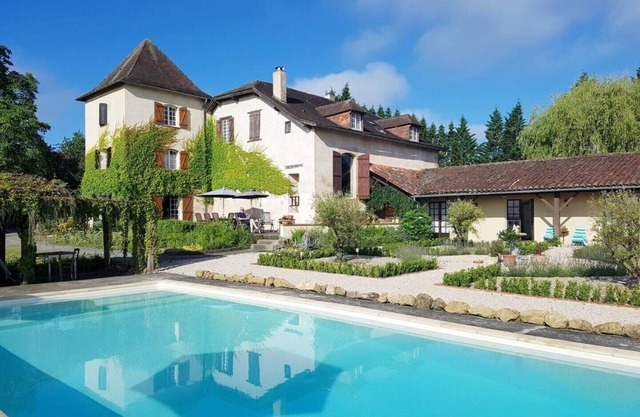 French Manor House with pool and stunning views in Gascony