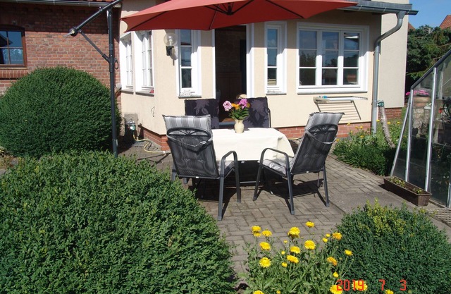 Friendly, bright apartment in a central, rural Harz region