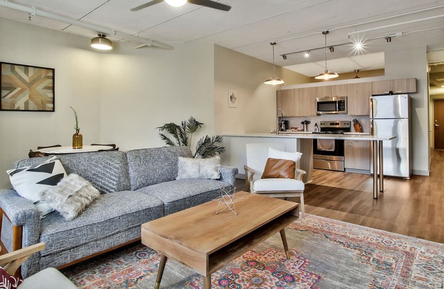 Fully-Equipped Kitchen with In Unit Laundry near Performing Arts Center