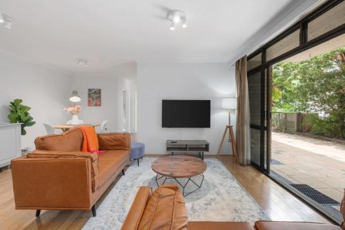 Garden Apartment with Large Outdoor Areas.