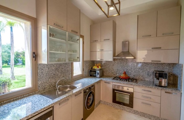 Generously equipped villa.