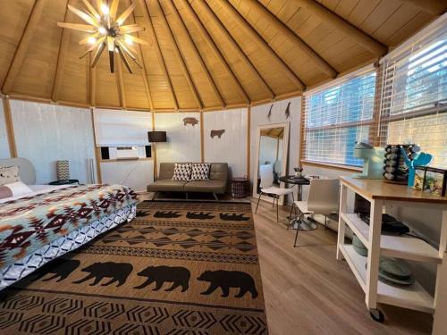Glamping-Sky Dome Yurt-Tiny House-2 modern composting toilet