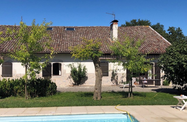 Grande Ferme Landaise Rénovée 15 Pers 3 SdB Avec Grande Piscine