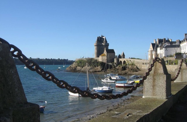 Grd Studio Terrasse Tour Solidor, seaside, wifi, bikes, near rampart