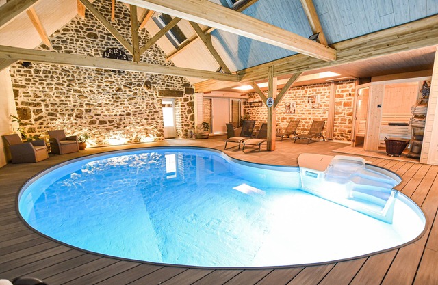 Guest rooms spa swimming pool Normandy la brocherie relaxation family countryside