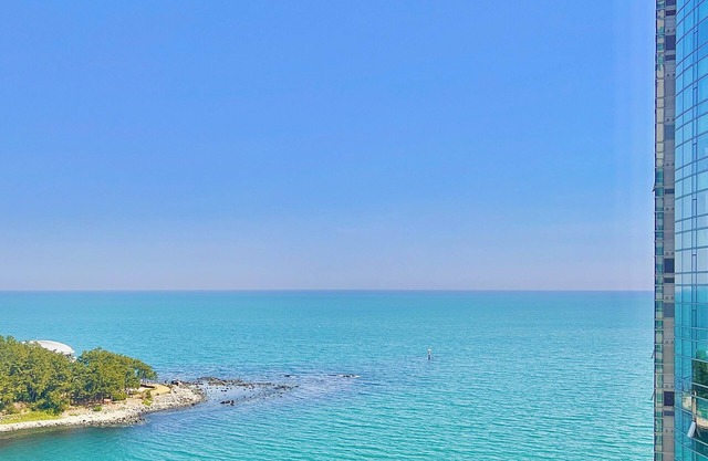 Haeundae Oceanview Escape in Central Marine City, Steps from the Beach.