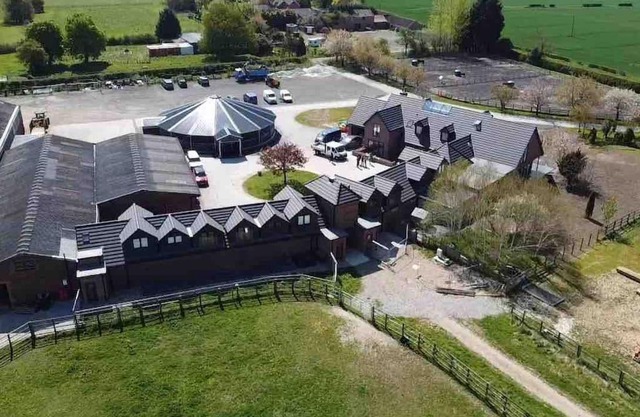 Hanaverian suit with amazing views of stud farm.